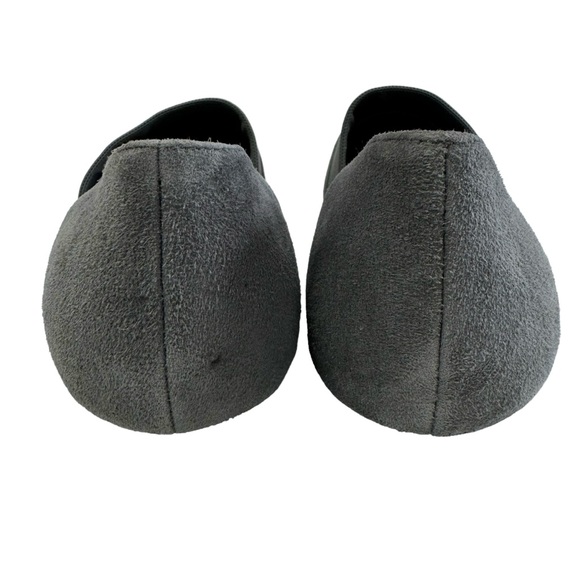 Eileen Fisher Flute D'osay Grey Suede Pointed Toe Flat Shoes Size 5.5 - Picture 8 of 16